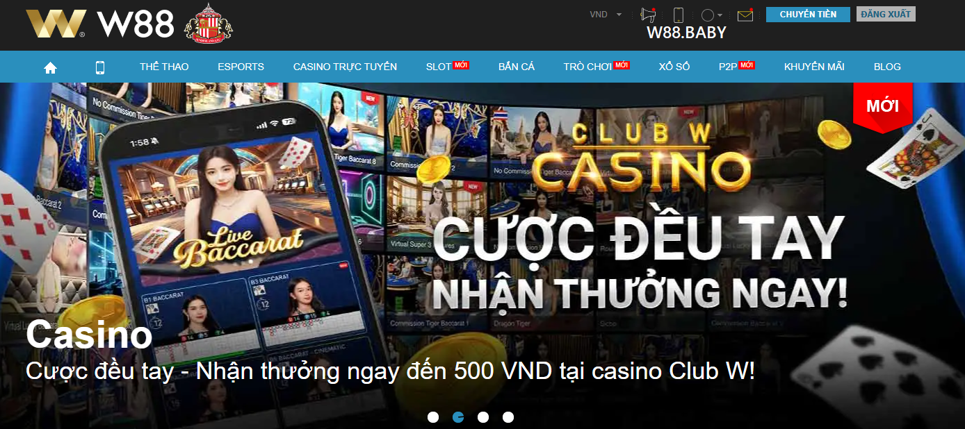 Nạp tiền W88